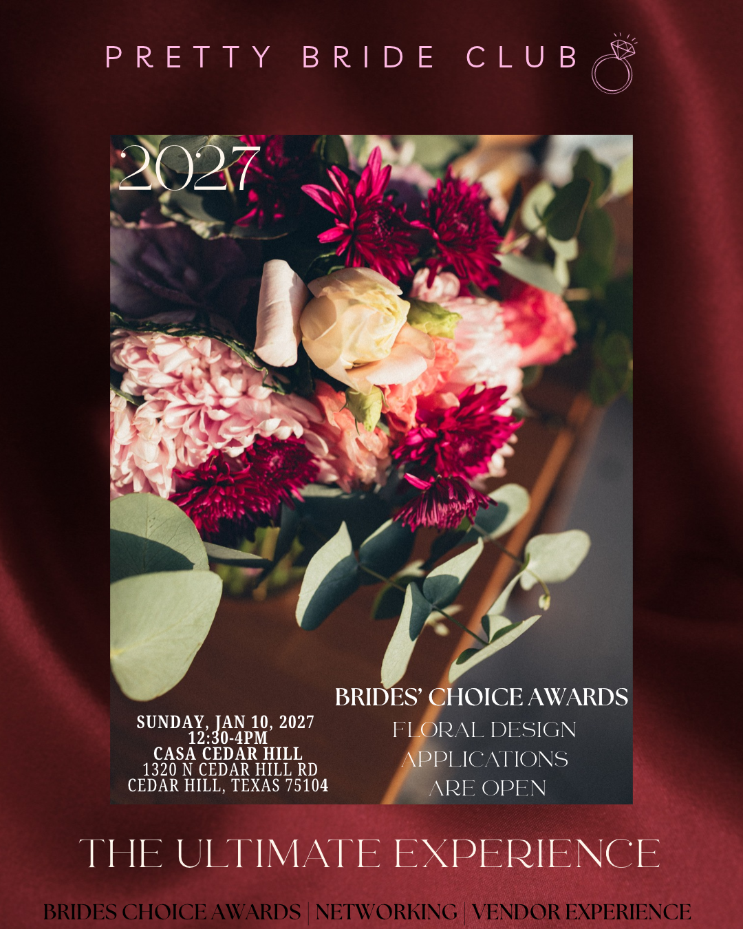 2027 Brides’ Choice Awards floral design applications are open for The Ultimate Experience